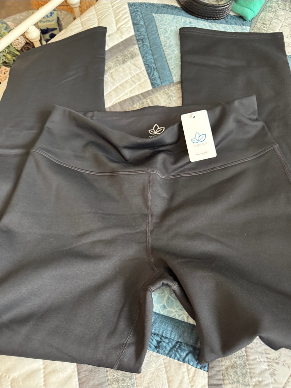 YogaEase High-Waist Black Leggings